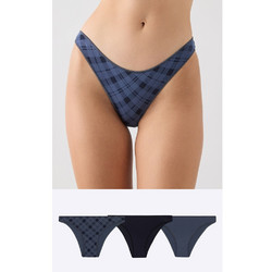 Minerva Γυναικεία Slip Navy Μπλε 3Pack 90-81323-959