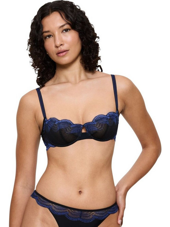 Triumph Comfort Glam Σουτιέν Balconette με Μπανέλα Μαύρο 10224928-0004