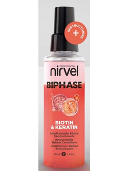 Nirvel Biphase Bioten & Keratin Leave In Conditioner Spray για Επανόρθωση 100ml