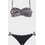 Gsecret Bikini Set Strapless Animal Print Μαύρο Καφέ SQ66597-34001