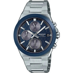Casio Edifice Ανδρικό Ρολόι Χρονογράφος Solar με Ασημί Μεταλλικό Μπρασελέ EFS-S650D-2AEF
