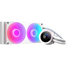 NZXT Kraken Plus 240 White Υδρόψυξη CPU 120mm RGB για Socket 115x / 1200 / 1700 / 1851 / AM4 / AM5