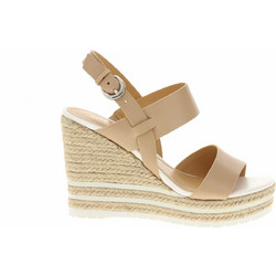 Nine West Καλοκαιρινές Γυναικείες Πλατφόρμες Ψηλές Μπεζ ALIVIALE-270
