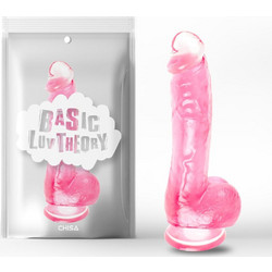 Chisa Novelties Erotic Bliss Ρεαλιστικό Dildo με Βεντούζα & Όρχεις 20cm Ροζ