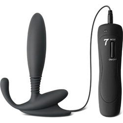 EasyToys Silicone Πρωκτική Σφήνα με Δόνηση 9cm Μαύρη