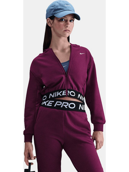 Nike Dri-Fit Παιδική Ζακέτα Φούτερ με Φερμουάρ Μωβ HQ9312-610