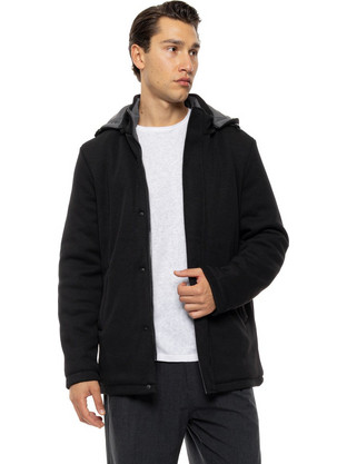 Biston Ανδρικό Μπουφάν Χειμωνιάτικο Puffer Μαύρο 54-201-099