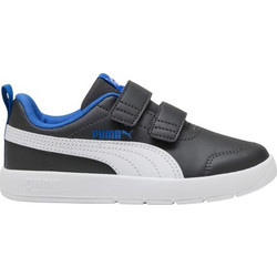 Puma Courtflex V3 Παιδικά Sneakers Μαύρα Royal Blue 397642-13