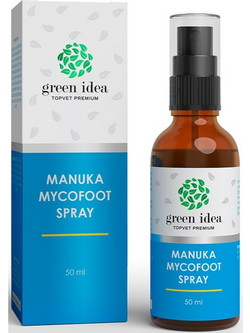 Green Idea Manuka Mycofoot Αποσμητικό Spray Χωρίς Αλουμίνιο για Μύκητες Ποδιών 50ml