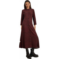Namaste Midi Καθημερινό Φόρεμα Μεταξωτό Μπορντό WW0825002