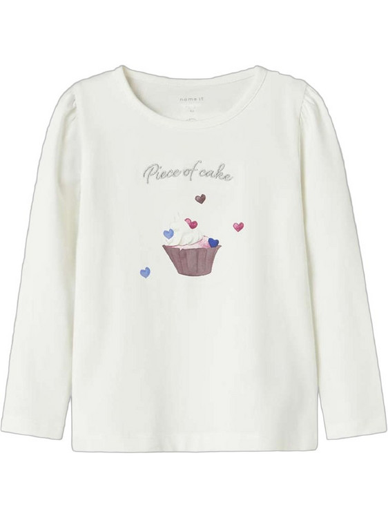 Name It Cloud Dancer Παιδικό T-Shirt Μακρυμάνικο Λευκό 13246639