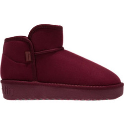 D.Franklin Nordic Low Γυναικεία Μποτάκια Πλατφόρμα Suede Μπορντό με Γούνα DFSH370021
