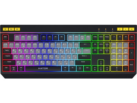 Hator Icefall Gaming Πληκτρολόγιο RGB Black