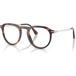 Persol PO3387V 24 Γυναικείος Σκελετός Γυαλιών Οράσεως Κοκάλινος Μεταλλικός Ασημί Καφέ