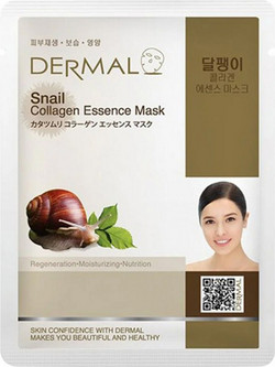 Dermal Snail Collagen Sheet Μάσκα Προσώπου για Αντιγήρανση με Εκχύλισμα Σαλιγκαριού 23gr
