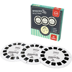 Svoora 3D Optiviewer Σετ 3 Δίσκοι Εικόνων Φάρμα Ωκεανός Διάστημα
