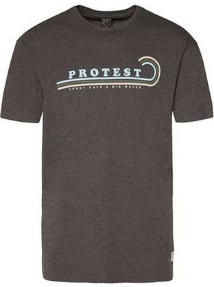 Protest Ανδρικό Αθλητικό T-Shirt Ανθρακί 1713411-899
