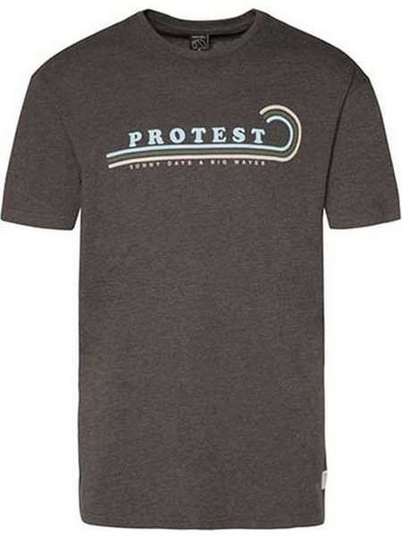 Protest Ανδρικό Αθλητικό T-Shirt Ανθρακί 1713411-899