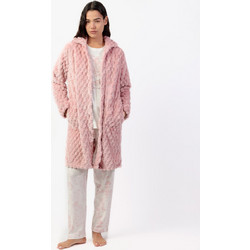 Admas Γυναικεία Ρόμπα Χειμωνιάτικη Fleece Ροζ 67155