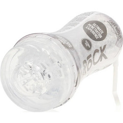 Shots RealRock Easy Rider Textured Pocket Αυνανιστήρι 21cm Clear