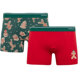 Minerva X-MAS Biscuit Ανδρικά Μποξεράκια Σετ 2Pack 96-29482