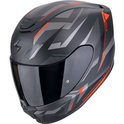 Scorpion Exo 391 Aaxo Matt Black Red Κράνος Μηχανής Full Face 1450gr
