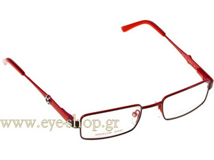 Safilo 154 TPU17 Ανδρικός Σκελετός Γυαλιών Οράσεως Μεταλλικός Κόκκινος