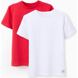 Zippy Σετ Παιδικά T-Shirt Κοντομάνικα Λευκό Κόκκινο 31064285040
