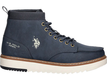 U.S. Polo Assn. Ανδρικά Μποτάκια Suede Navy Μπλε LONDON001-DBL