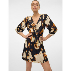 Vero Moda Mini Βραδινό Φόρεμα Μεταξωτό Μαύρο 10312276