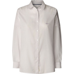 Pepe Jeans Lavender Μακρυμάνικο Γυναικείο Πουκάμισο Βαμβακερό Ριγέ Λιλά PL305100-419