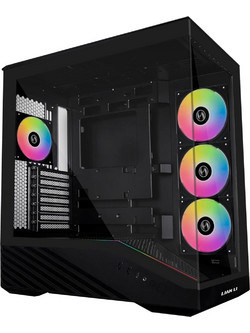 Lian Li Vector V100 Black Gaming Midi Tower Κουτί Υπολογιστή RGB με Πλαϊνό Παράθυρο