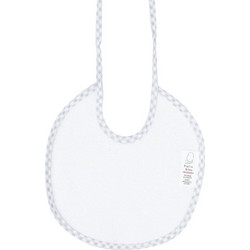 Figlio Bino 50-26 Αδιάβροχη Σαλιάρα Υφασμάτινη με Κορδόνι Γκρι