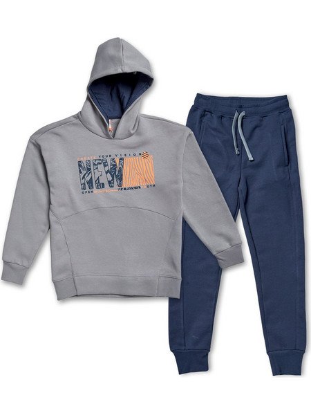 Reflex Παιδικό Σετ Φόρμας Γκρι Navy Μπλε 73804