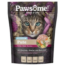 Pawsome Fresh & Dry Senior Grain Free with Turkey 750gr
