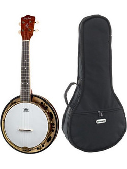 Harley Benton BJU-15 Pro Banjo Ukulele with Bag