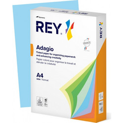 Rey Adagio Χαρτί Α4 80gr/m² 500 Φύλλα Γαλάζιο 45371