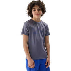 4F Παιδικό T-Shirt Κοντομάνικο Ανθρακί 4FJWSS25TFTSM1212-24S