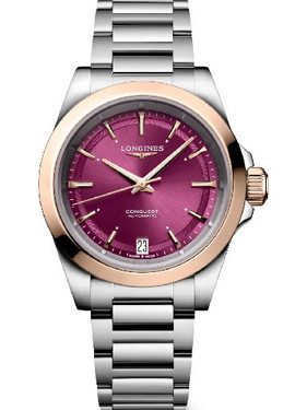 Longines Conquest Ανδρικό Ρολόι Αυτόματο με Ασημί Μεταλλικό Μπρασελέ L3.430.5.98.6