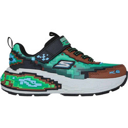 Skechers Mega Craft 4K Παιδικά Sneakers Μαύρα Βεραμάν 402160L-BRMT
