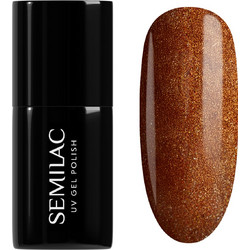 Semilac 944 Glazed Cinnamon Glitter Ημιμόνιμο Βερνίκι Νυχιών 7ml