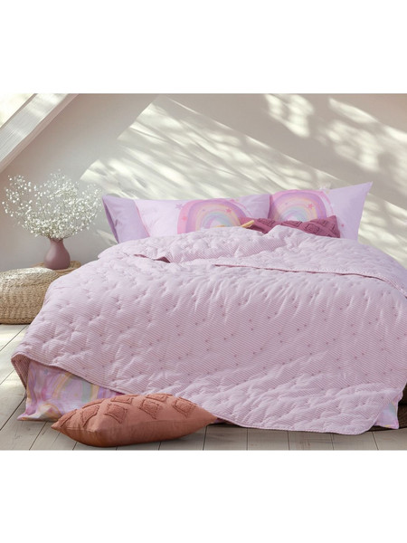 Nef-Nef Παιδικό Κουβερλί Ημίδιπλο Microfiber 180x240 Special Ροζ