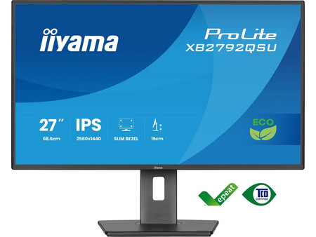 iiyama ProLite XB2792QSU-B1 IPS Monitor 27" 2560x1440 QHD 120Hz 3ms