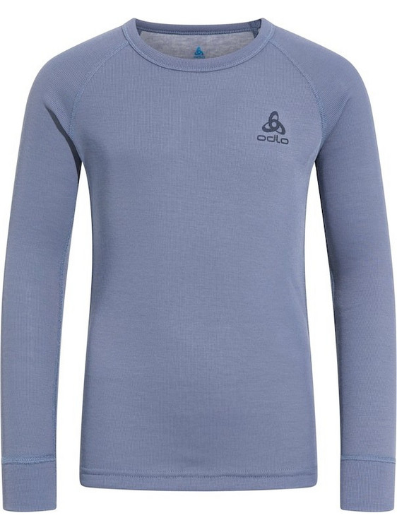Odlo Crew Neck Active Warm Eco Ισοθερμική Παιδική Μπλούζα Μακρυμάνικη Γαλάζια 159229-10838