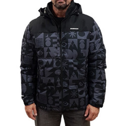Emerson Ανδρικό Μπουφάν Χειμωνιάτικο Puffer Μαύρο Γκρι 252.EM10.79