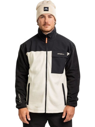 O'Neill Ανδρική Ζακέτα Fleece με Φερμουάρ Μαύρη Μπεζ 2350131-47525