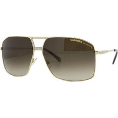 Carrera CA19 J5GCC Ανδρικά Γυαλιά Ηλίου Aviator Μεταλλικά Χρυσά με Καφέ Φακό