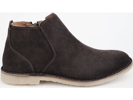 MCS Ανδρικά Μποτάκια Suede Καφέ με Φερμουάρ HFK0590-L0030965