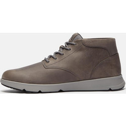 Timberland Parker Street Mid Ανδρικά Μποτάκια Δερμάτινα Ανθρακί Αδιάβροχα TB0A6C7TEL7