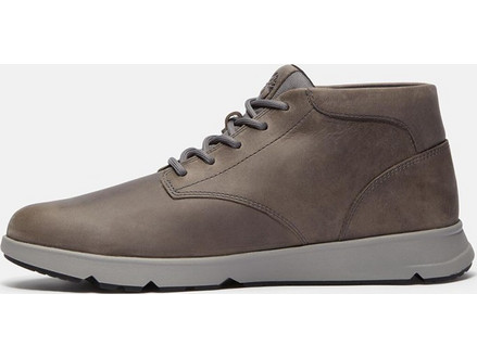 Timberland Parker Street Mid Ανδρικά Μποτάκια Δερμάτινα Ανθρακί Αδιάβροχα TB0A6C7TEL7